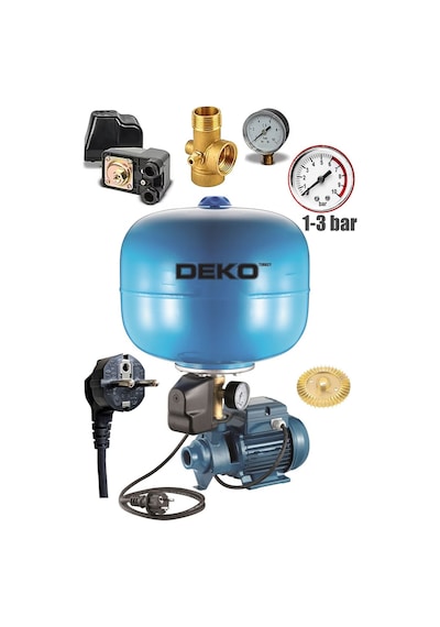 Deko Vqb60 24lt Paslanmaz Tanklı Otomatik Paket Hidrofor 2 Kat