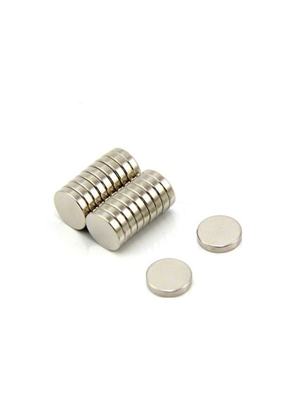 Yuvarlak Neodyum Mıknatıs, Güçlü Magnet, Ebat ve Adet Seçenekli 10 Lu Paket-10X1 Mm