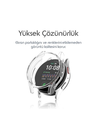 Samsung Galaxy Watch 7 44mm İçin 360 Kasa Koruyucu Yumuşak Tpu Kılıf Dokunmatiği Ve Netliği Etkilemeyen Galaxy Watch 7 Ekran Koruyucu Kılıf Darbelere Karşı Galaxy Watch 7 44mm Koruma Şeffaf Çok Renkli - Samsung Galaxy Samsung Galaxy Watch 7 44mm İçin 360 Kasa Koruyucu Yumuşak Tpu Kılıf Dokunmatiği Ve Netliği Etkilemeyen Galaxy Watch 7 Ekran Koruyucu Kılıf Darbelere Karşı Galaxy Watch 7 44mm Koruma Şeffaf Çok Renkli - Samsung Galaxy