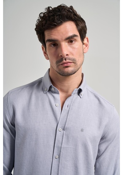 İmza Gri Kısalabilir Kol Düz Gabardin Düğmeli Yaka Cepsiz Casual Slim Fit Gömlek 1004250124 100 Gri İmza Gri Kısalabilir Kol Düz Gabardin Düğmeli Yaka Cepsiz Casual Slim Fit Gömlek 1004250124 100 Gri