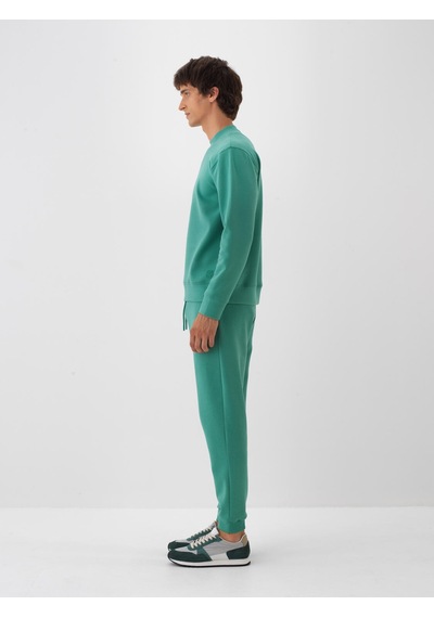 Xint Yeşil Pamuk Dokulu Regular Fit Sweat Pantolon 380186