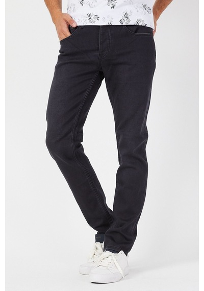 Likralı Slim Fit Füme Jean Pantolon Füme