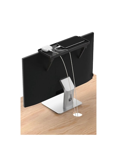 Orret Home Monitör Üstü Stand Organizer Düzenleyici Raf Tv Üstü Stand Ekran Üstü Raf Kurulumsuz Ayarlanabilir Mo
