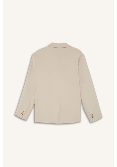 Defacto Oversıze Blazer Bej Ceket H7041ax26smbg766 Bej-bg766