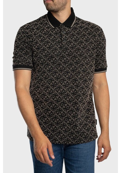 Armani Exchange Erkek Polo Yaka T Shirt Xm001883 Af10356 Fc196 Siyah Siyah
