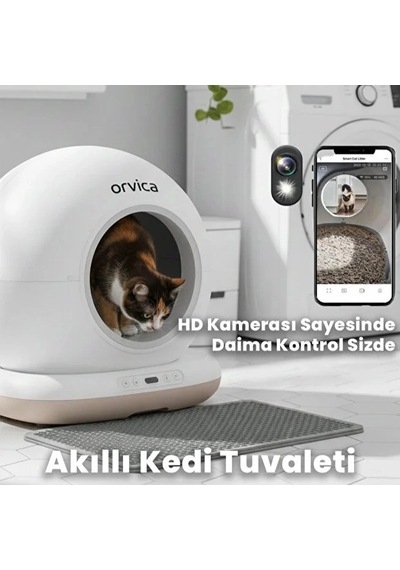 Bay Hd Kameralı Akıllı Kedi Tuvaleti Najmaddin