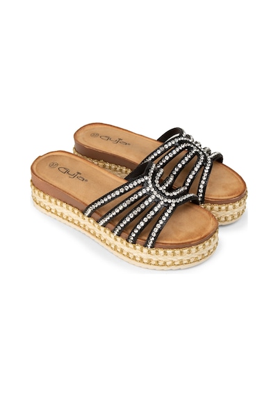 Deery Kadın Siyah Taş Detaylı Terlik - 25172zsyhp01 Siyah
