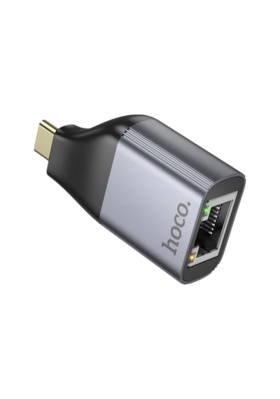 Hoco. Ua35 Type-c To Ethernet Dönüştürücü - Gri Diğer
