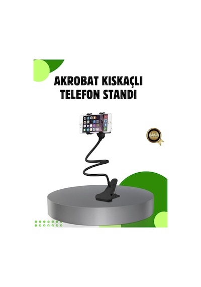 Hubrendy Tekno Akrobat Masaüstü Mandallı Telefon Tutucu 360 Derece Dönebilen Diğer