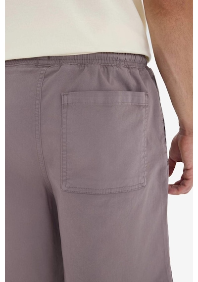 Defacto Baggy Fit Beli Bağcıklı Bermuda Şort E1047ax25smgr304 Gri