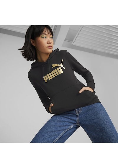 Puma Ess+ Metallic Logo Hoodie Kadın Sweatshırt