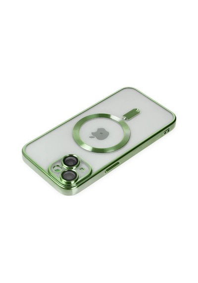 Apple Uyumlu iPhone 14 Plus Kılıf Kross Magneticsafe Kapak - Koyu Yeşil Koyu Yesil