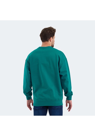 Slazenger VADIK Oversize Erkek  Petrol Sweatshirt