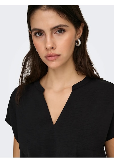 Jdy Jdylion Life S/s Top Wvn Noos Kadın Bluz 15249287 Siyah