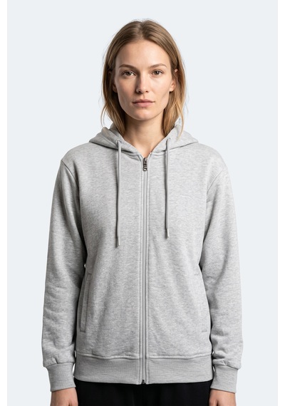 Slazenger Kıron I Kadın Kapüşonlu Gri Sweatshırt