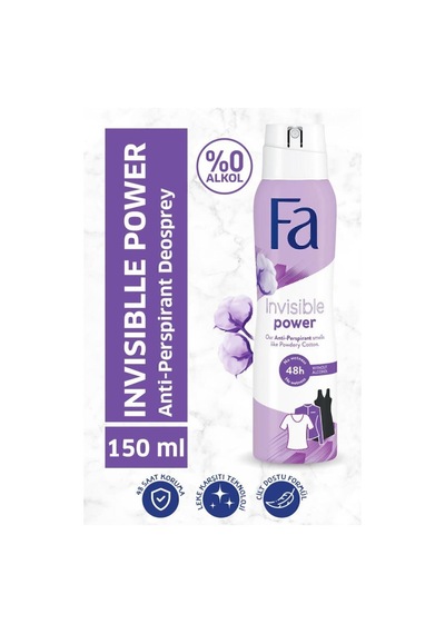 Fa Invisible Power Kadın Sprey Deodorant 2 x 150 ML