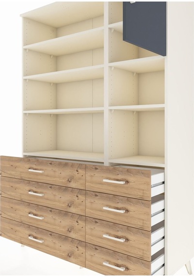Hyperion Dolap 8 Raflı 8 Çekmeceli Tek Kapaklı 132x44x195 Aytaşı-antrasit/çam Antrasıt/atlas Çam Hyperion Dolap 8 Raflı 8 Çekmeceli Tek Kapaklı 132x44x195 Aytaşı-antrasit/çam Antrasıt/atlas Çam