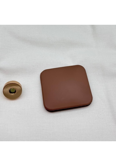 Angel Çanta Aksesuar Vizon Renk 5x4.5 Cm Mıknatıslı Mat Kilit