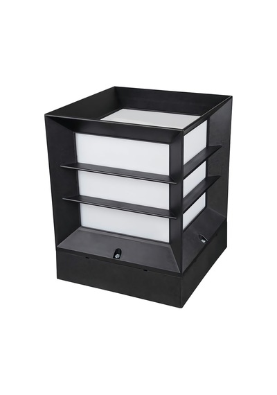 Zerpa Izgara Küp Set Üstü Bahçe Ayd. Arm.- Siyah- IP54-ZRF-13351