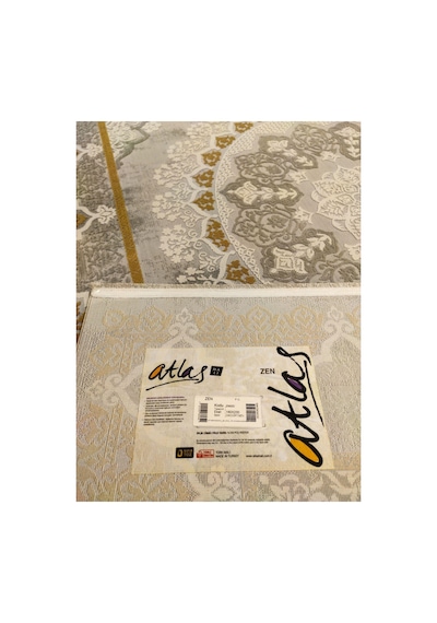 Zenn Zn02d Gri-gold Halı Çok Renkli
