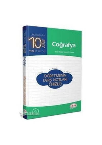 10.Sınıf Coğrafya Hızlı Öğretmenin Ders Notları - Editör Yayınevi