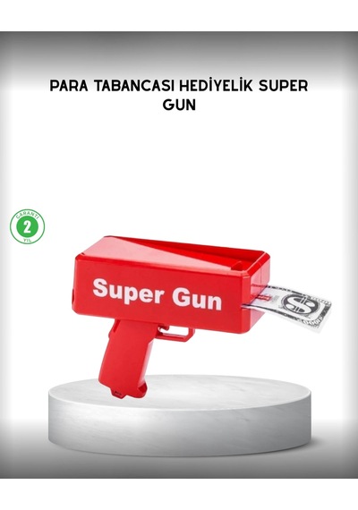 Para Dolar Saçma Para Atma Tabancası Otomatik Kırmızı Oyuncak " 53072773