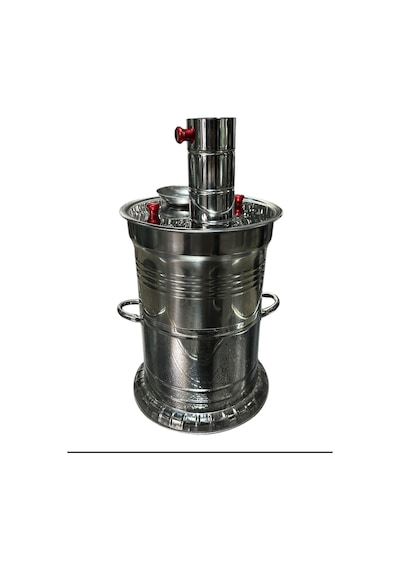 Odunlu Tek Musluklu Çelik Semaver 5 Lt -126