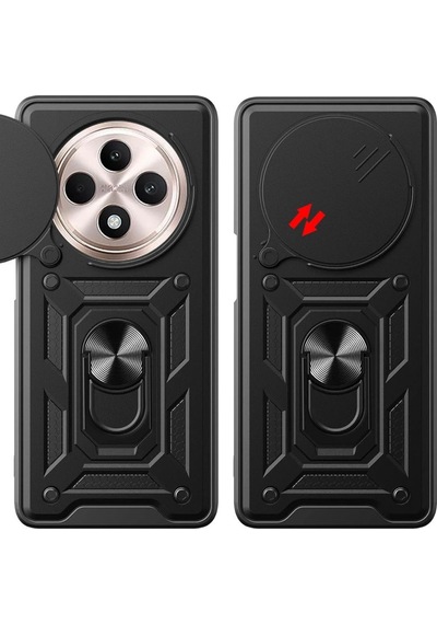 Xiaomi Redmi 14c Kılıf Pars Lens Yüzüklü Silikon - Kırmızı