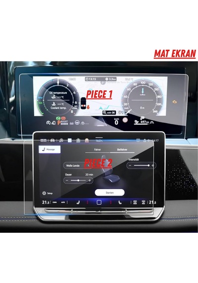 Volkswagen Tayron 2026 Hayalet Gösterge Ve Multimedya Uyumlu Set Mat Ekran Koruyucu