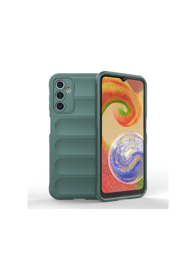 Samsung Uyumlu Galaxy A14 4g Kılıf Optimum Silikon Koyu Yeşil
