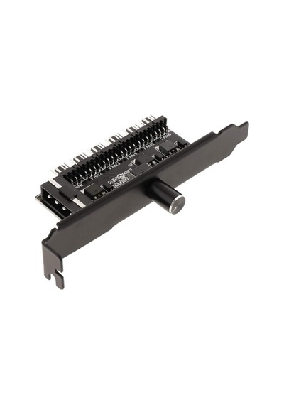 6 Port Fan Çoğaltıcı Hız Kontrol Kartı Molex Güç Giriş Soketi