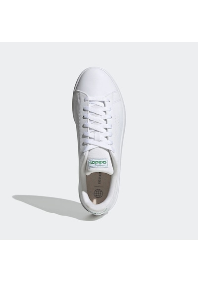 Ftwwht/ftwwht/green Adidas Erkek Tenis Ayakkabı Advantage Base Gw2063 Beyaz