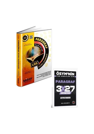 Miray 2027 8. Sınıf Lgs Paragraf Öğretmenin Pratik Notları Soru Bankası+ Evp Akademi Paragraf