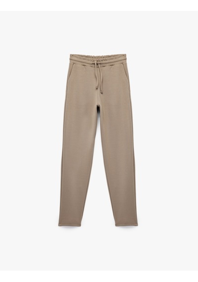 Koton Beli Bağlamalı Modal Pijama Altı Kahverengi 6wlk40191mk Kahve
