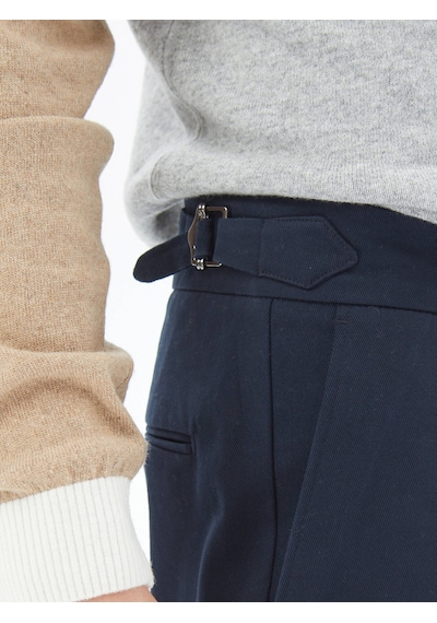 Kip Lacivert Dokuma Carrot Fit Casual Pamuk Karışımlı Pantolon 400053 Lacivert