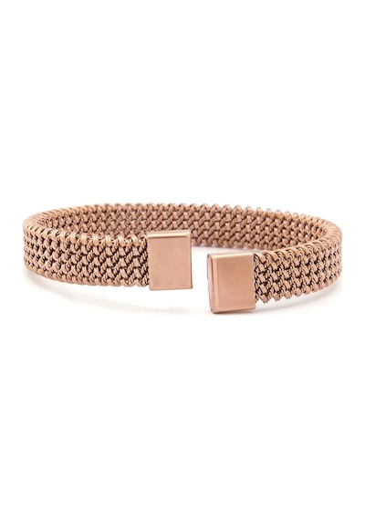 316l Çelik Rose Gold Halat Model Erkek Kelepçe Bileklik Eblk-412 Rose Gold