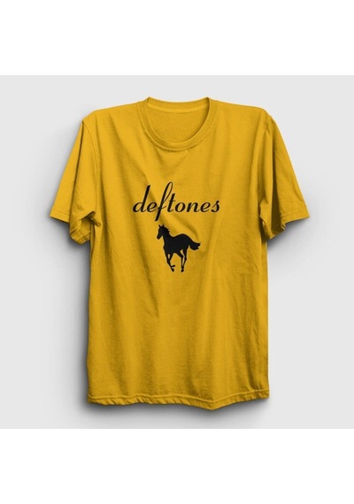 Noıssey Unisex Sarı Horse Deftones T-shirt 380650tt