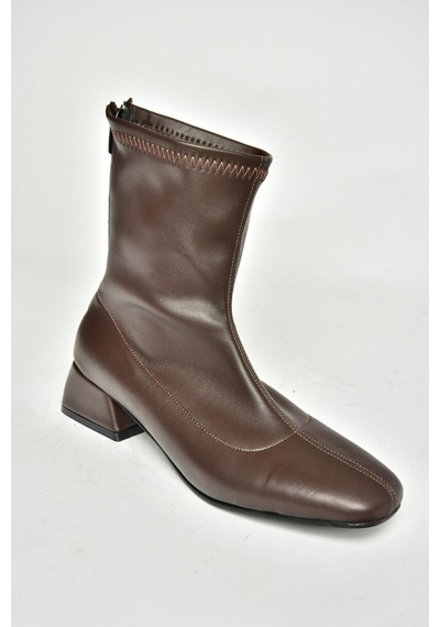 Fox Shoes T642749009 Kahverengi Streç Kadın Bot Kahverengi-suni Deri Kahverengi