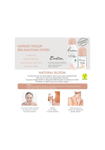 Deodorant 150 ML Natural Bloom X2 Adet