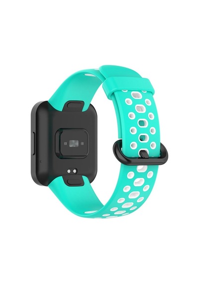 Redmi Watch 2 Spor Delikli Kordon - Turkuaz-beyaz