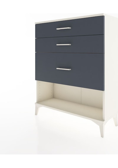 Arges Şifonyer 3 Çekmeceli 88x30x106 Aytaşı-antrasit Aytaşı
