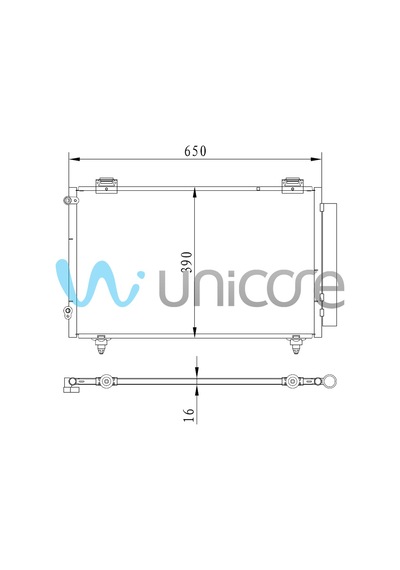 Klima Radyatörü Toyota Corolla 2002-2007 615 355 / 88450-02240, 88450-12260