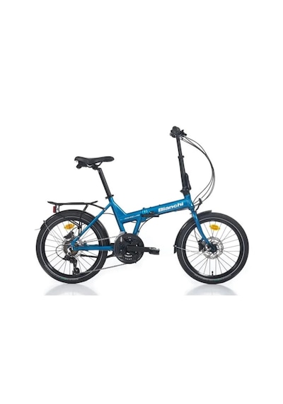 Bianchi Adhoc 21-v Hd Katlanır Bisiklet - 38 Cm Mavi-beyaz