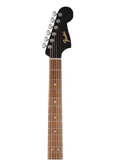 Fender 0974000506 California Debut Redondo Dreadnought Akustik Gitar Black Ceviz Klavye, İnce Sap Profili Ve Güçlü Akustik Projeksiyon