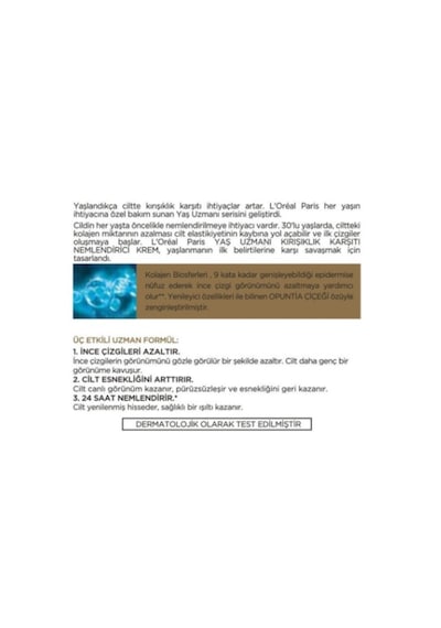 L'Oréal Paris  30+   Nemlendirici Krem 50 ML