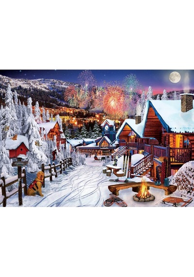 Kış Eğlencesi 1000 Parça Puzzle