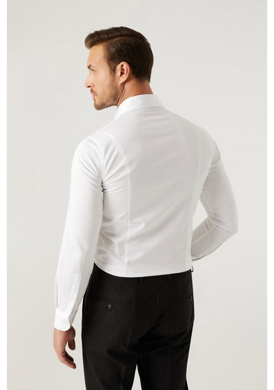 D'S Damat Ds Damat Slim Fit Beyaz Düz Gömlek 5he02dy05006m 801