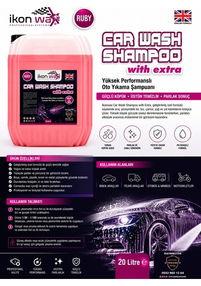 İkonwax Ruby Car Wash Shampoo With Extra