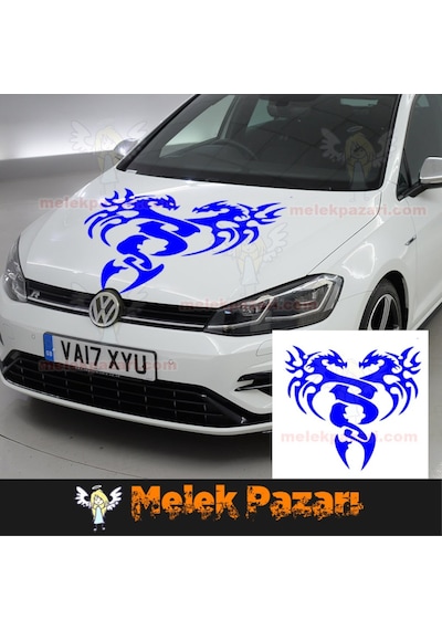 Ejderha Ön Kaput Araba Sticker. Off Road Sticker