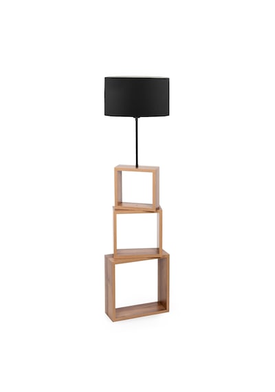 Homing Kumaş Başlıklı Modern Raflı Lambader Ayd-2901